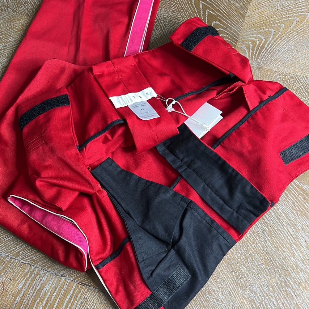 TRE by Natalie Ratabesi Red/Pink Side Stripe Anita Pant in Maroon 6 - Picture 15 of 15